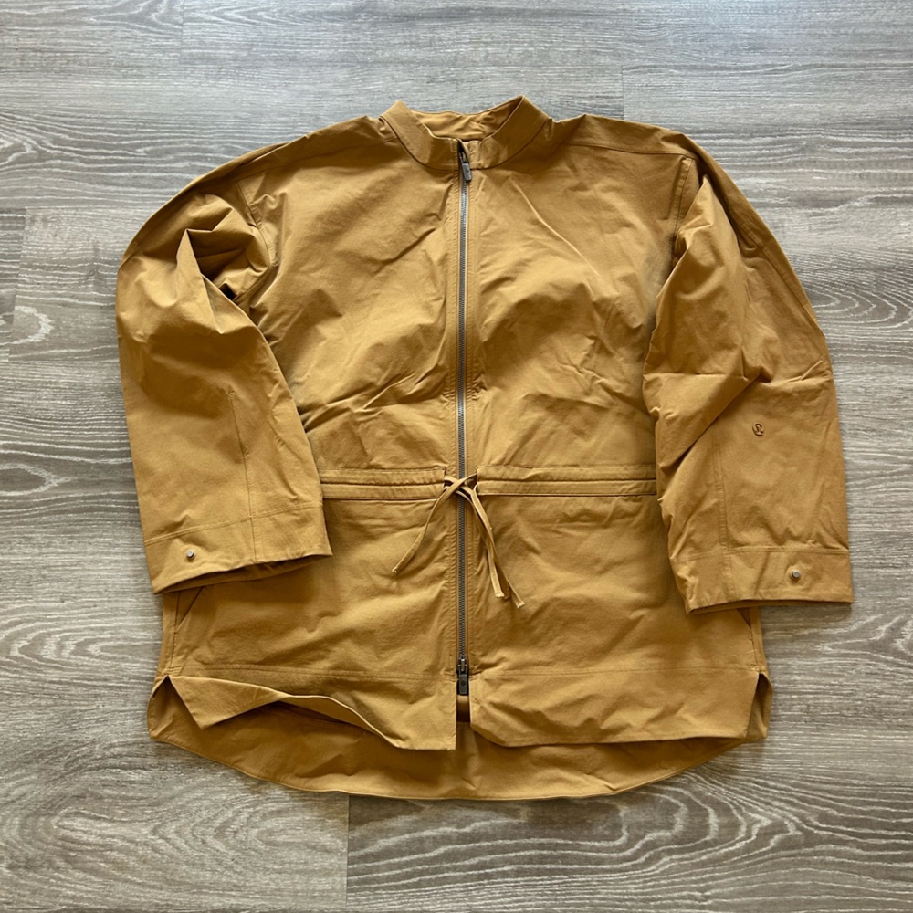 lululemon athletica Women's Mustard Drawstring Zip Shirt Jacket